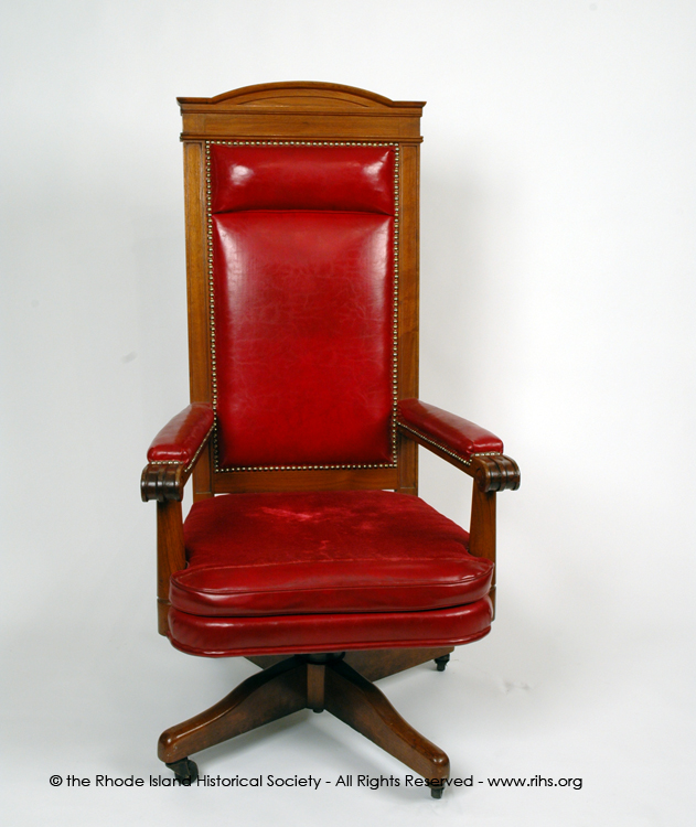 Judge Pettine's courtroom chair, ca. 1966. 2004.258.60