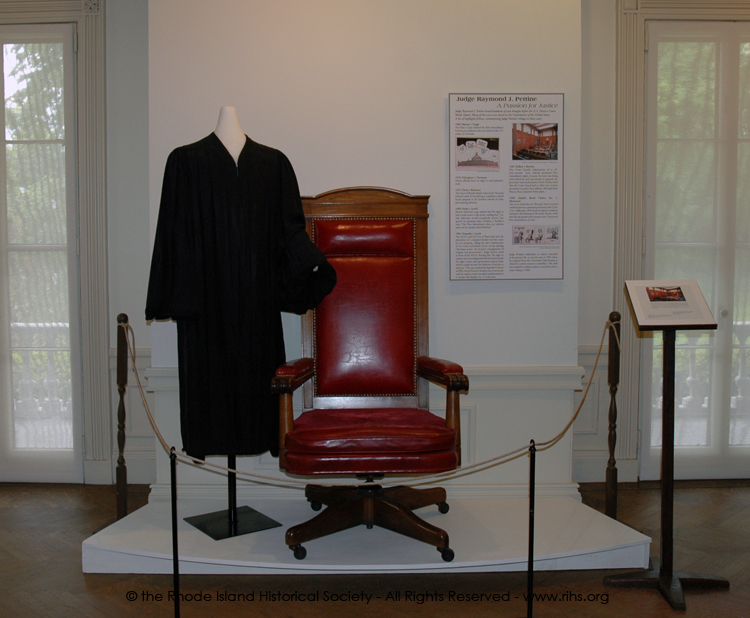 2006 Exhibition at RIHS, Judge Raymond J. Pettine: A Passion for Justice