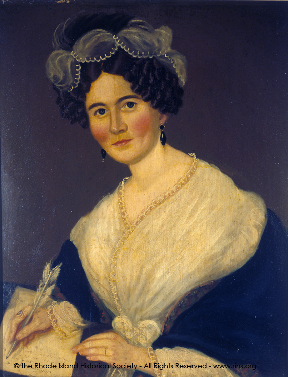 Catherine R. Williams, oil on canvas by Susannah Paine. RIHS 1885.4.1