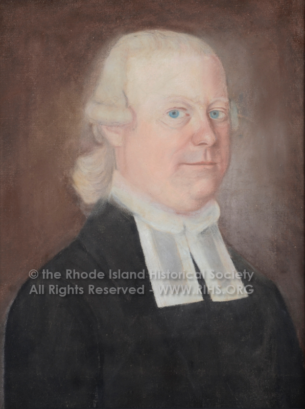 Rev. Enos Hitchcock, pastel portrait by William Blodgett. RIHS 1970.23.1
